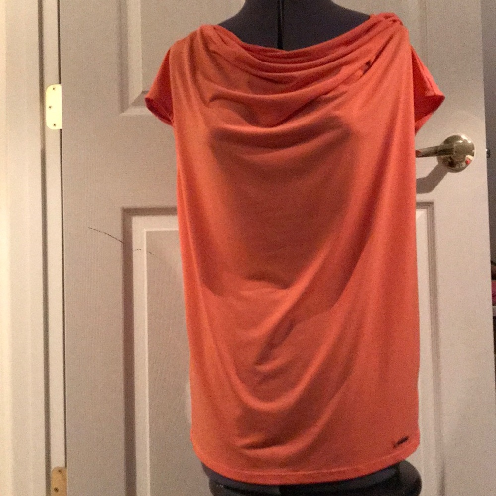 Michael Kors Ladies Blouse Size Large Orange